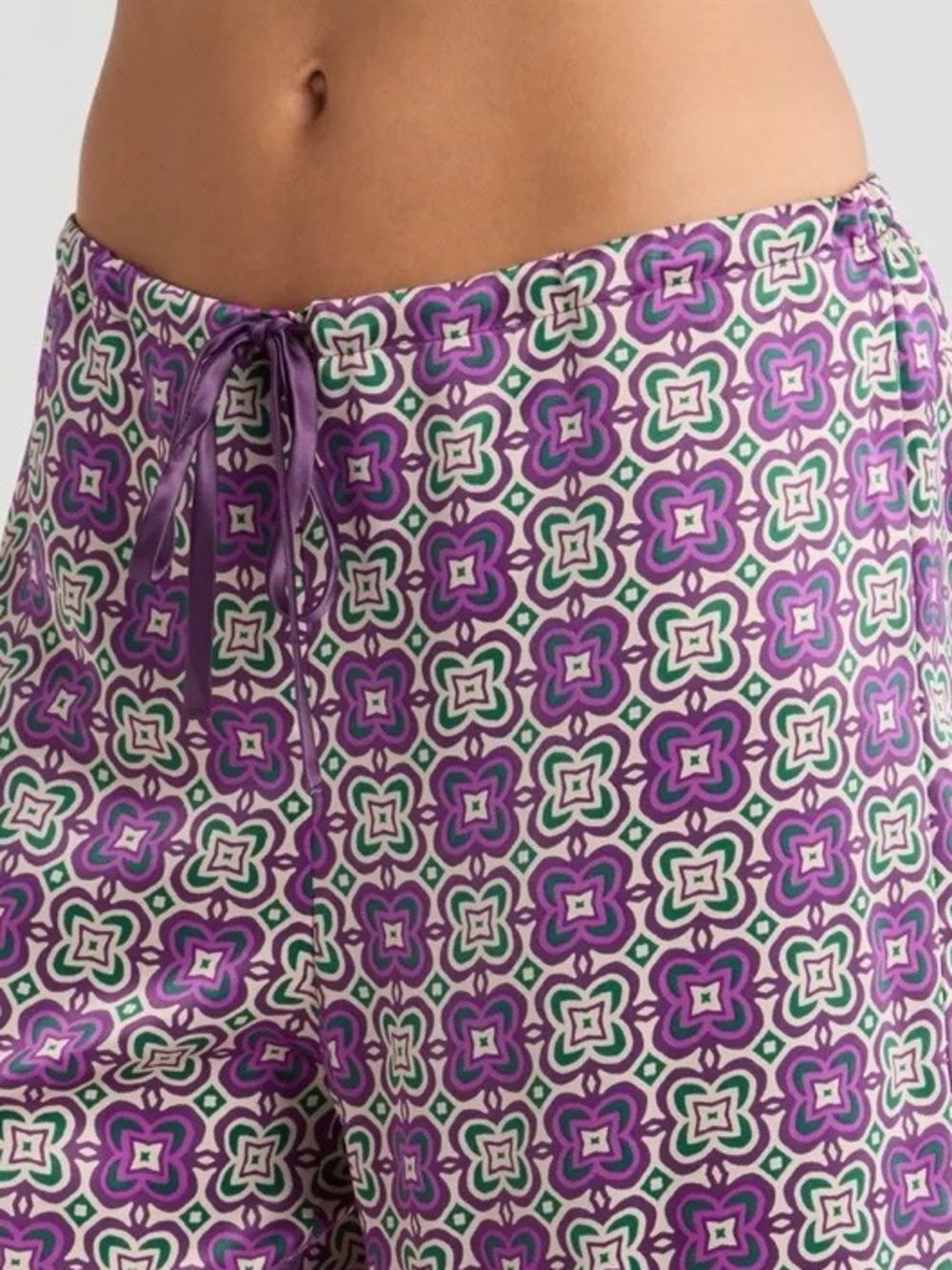 Natori Mayon Pajama Pants Size XL Purple Medallion Women's Sleepwear Loungewear - Picture 3 of 9